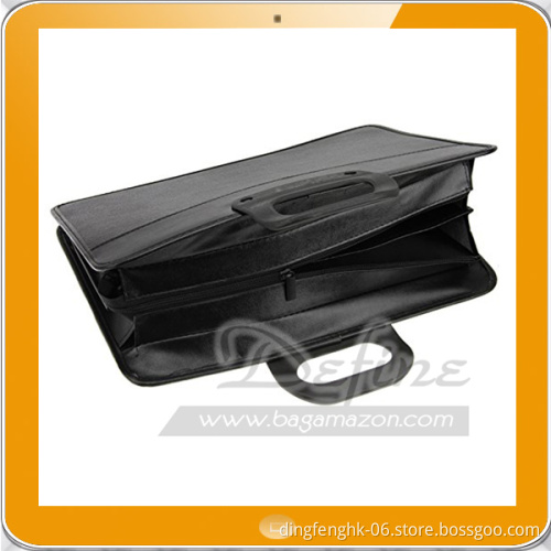 Leather Briefcase Portable Business Conference Meeting Files Portfolio